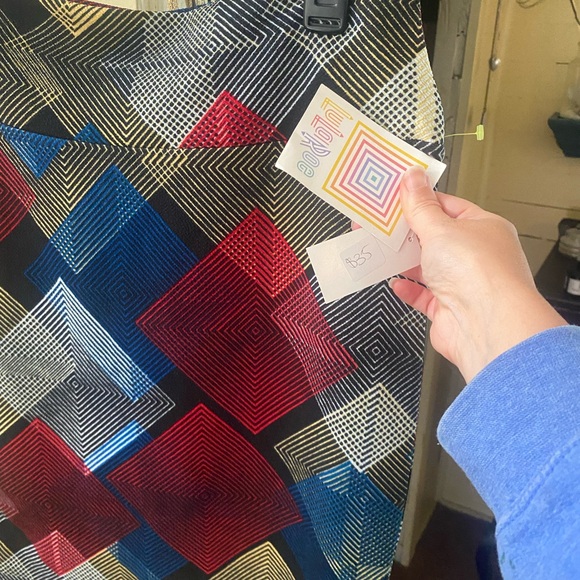 Geometric Patterned Skirt - Multicolor - Picture 2 of 3